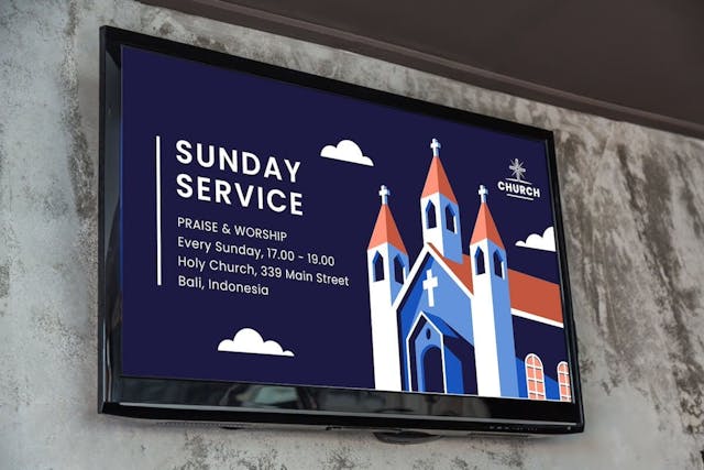 ScreenCloud Article - Welcome to Church Signage: Tips and Ideas