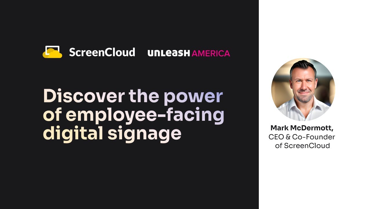 ScreenCloud Article - Discover the power of employee-facing screens with our CEO, Mark McDermott