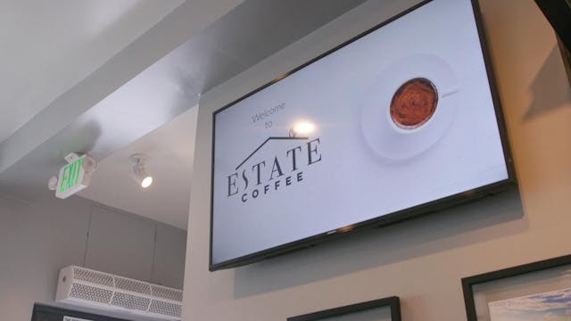 ScreenCloud Article - How Estate Coffee Increased Business Revenue by Advertising Products and Services Using ScreenCloud