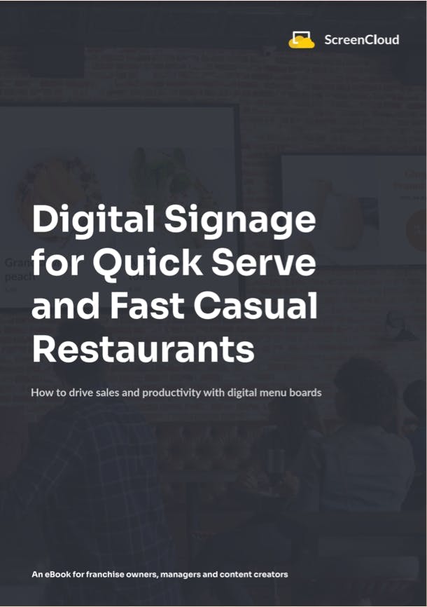 ScreenCloud Article - Digital Signage for QSR Restaurants