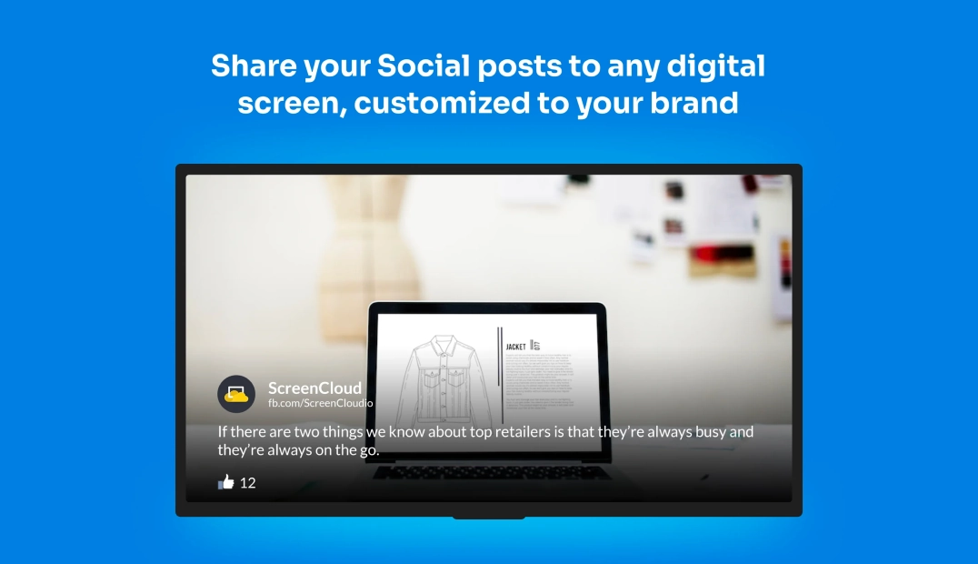 Broadcast live streams to your digital signage screens