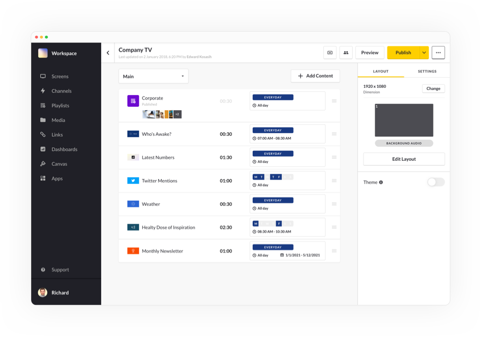 ScreenCloud Solutions Screen